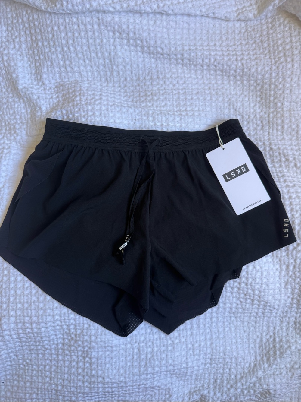 LSKD Accelerate Black Women's Athletic Shorts Lightweight Performance size Large - Picture 5 of 10